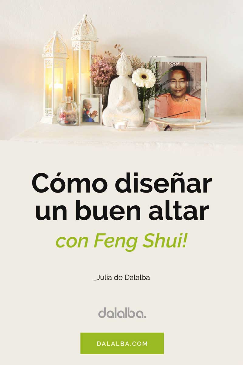diseñar altar con feng shui