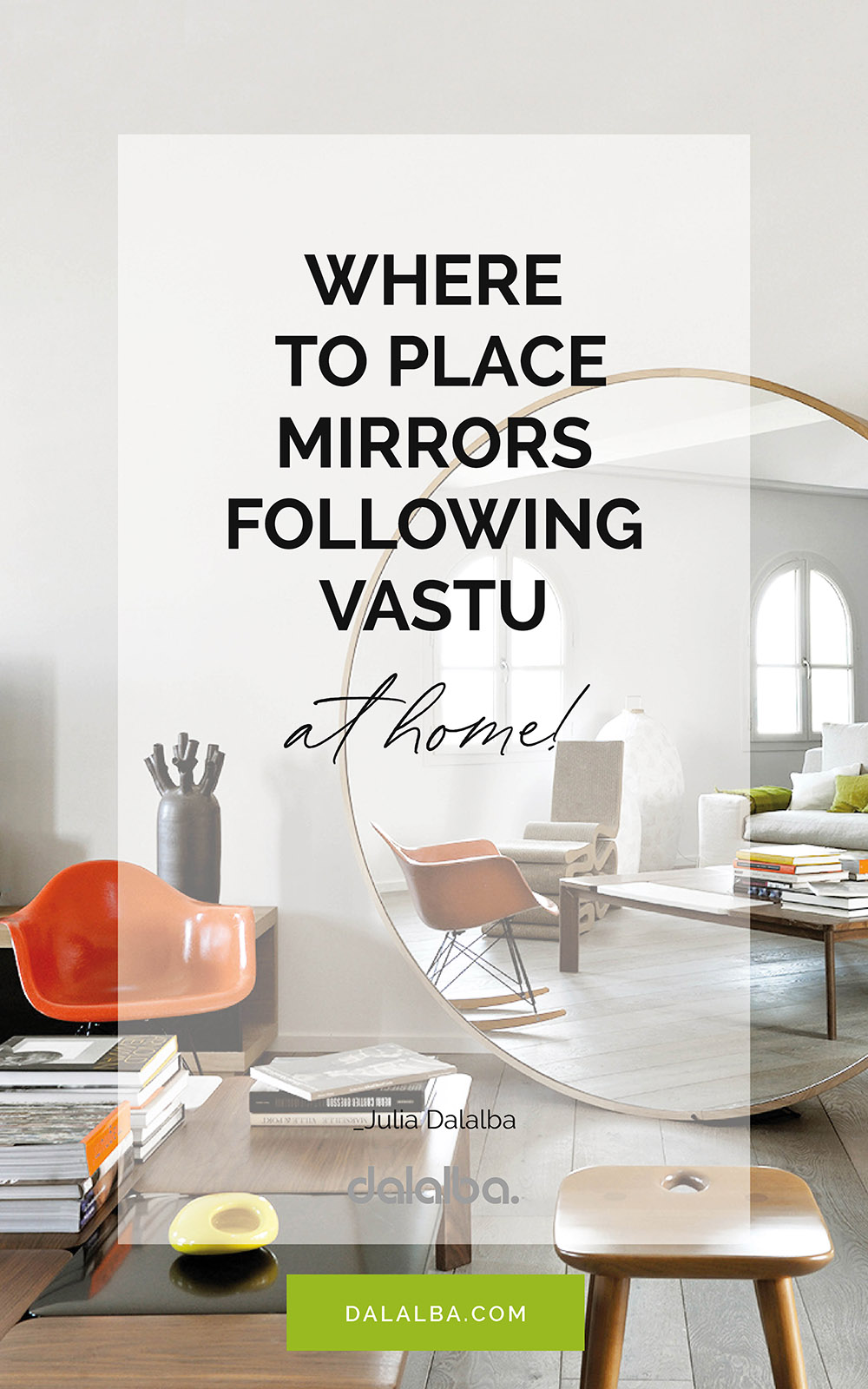 place mirrors following Vastu